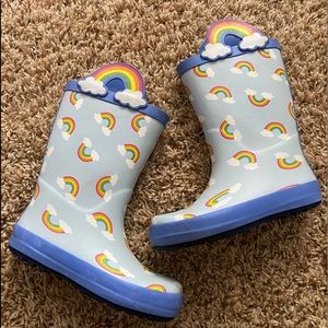 Cat & Jack Rainbow rain boots